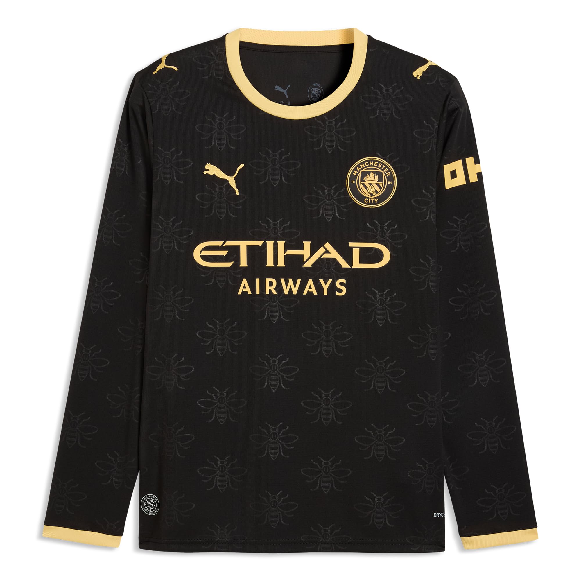 PUMA Męska koszulka wyjazdowa Manchester City 2026/27 z długim rękawem - czarna | Oficjalna replika koszulki piłkarskiej; normalne dopasowanie; dryCELL odprowadza wilgoć; oddychający materiał