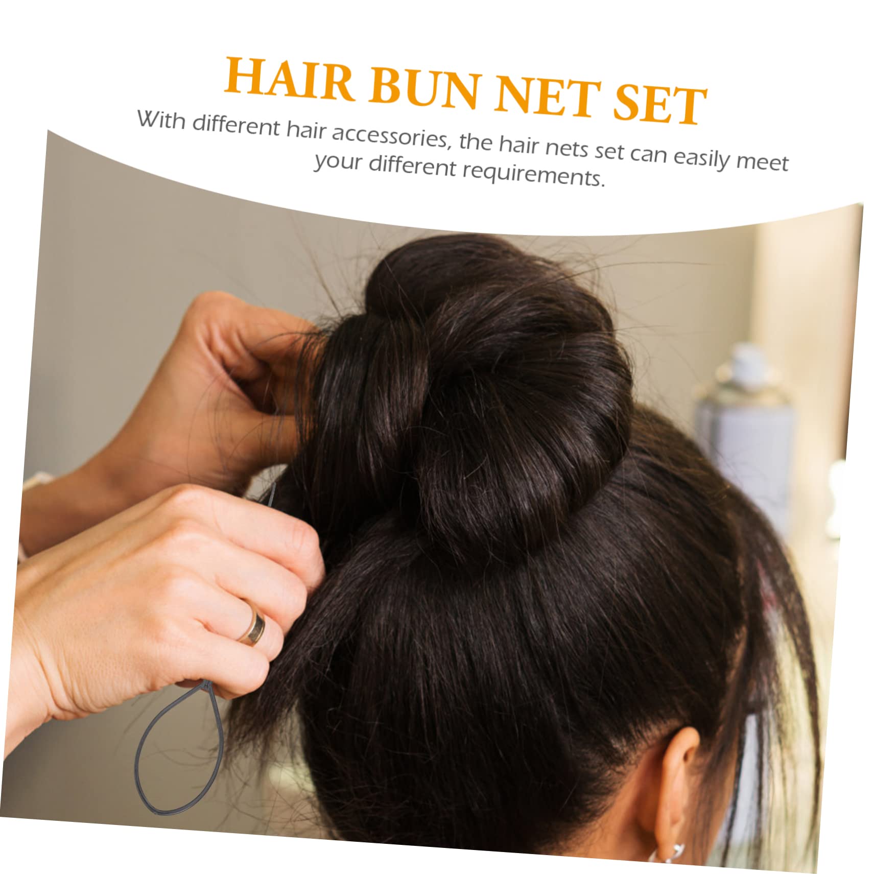 FOMIYES Lot De 5 Filets À Cheveux Élastiques Invisibles Pour Chignon De Ballet