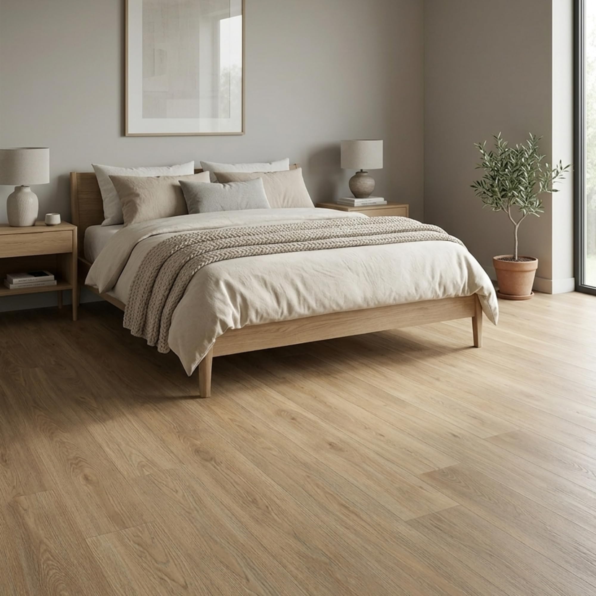Suelo vinílico SPC click 5 mm efecto madera Roble Ámbar (2,21 m²) - ISOVEX