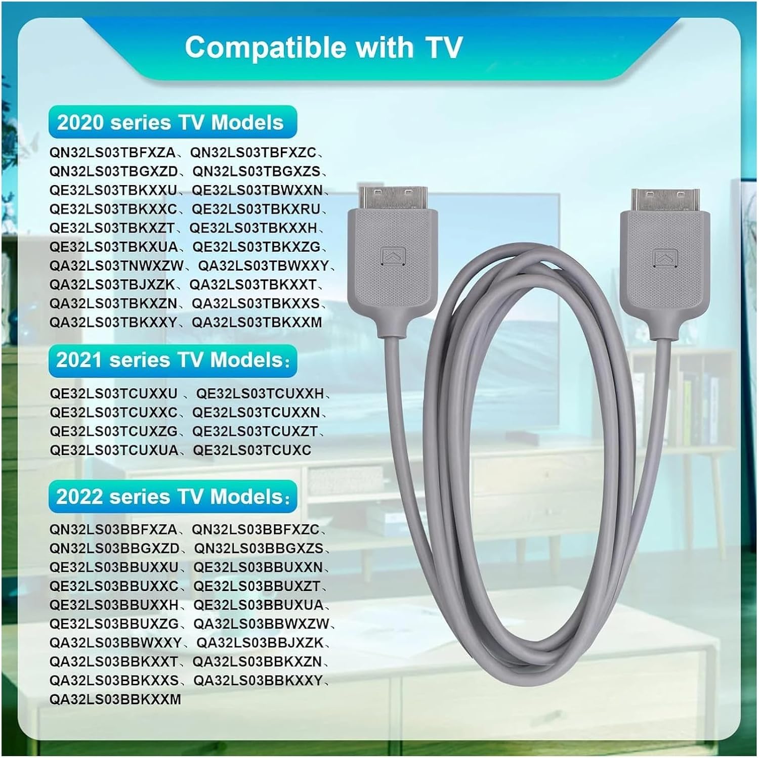 BN39-02615A Connect Cable Is For 32-inch Frame，Compatible For QLED，TV QN32LS03TBF QN32LS03TBG QN32LS03BBF SOC1000T BN44-01083A BN96-49140X