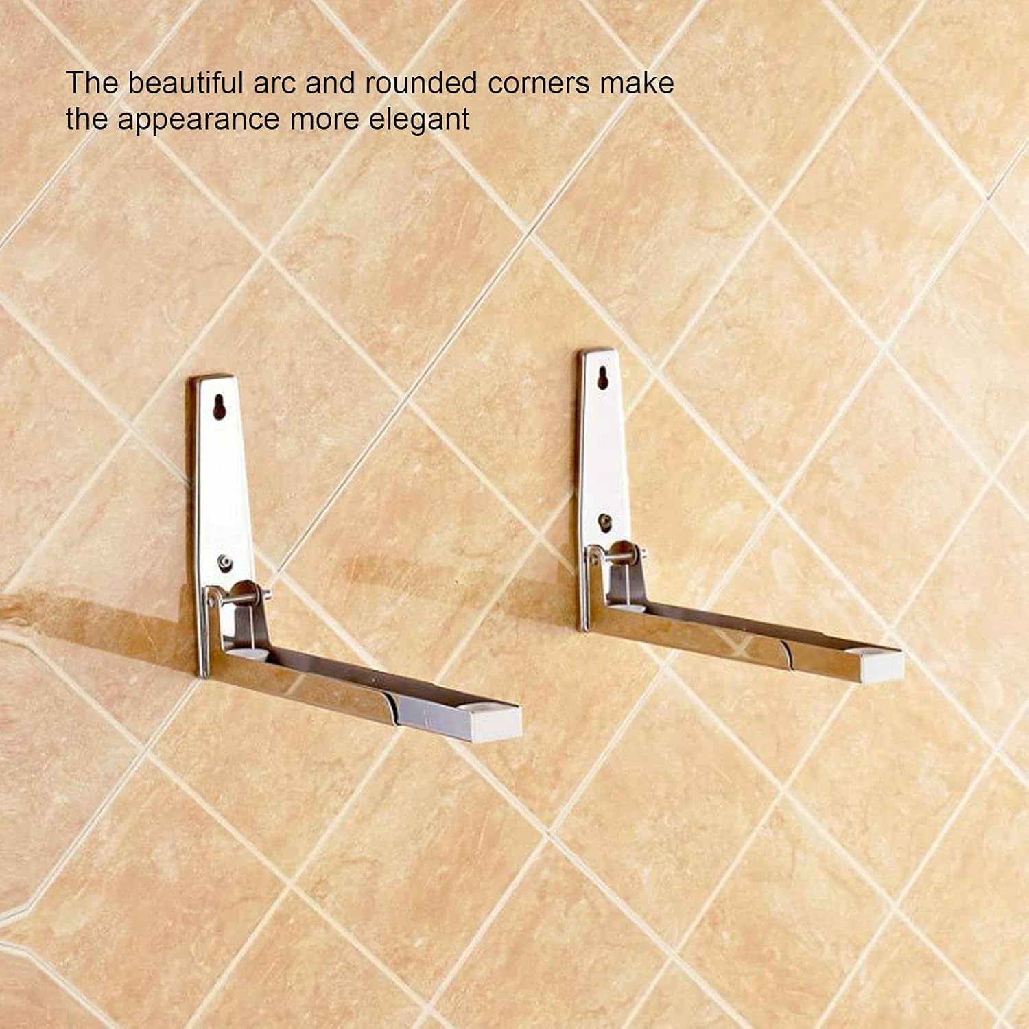 Microwave Oven WallMounted Bracket, Universal Wall-Mounted Microwave Brackets, Microwave Oven Wall‑Mounted Holder Stand Stainless Steel Kitchen Appliance