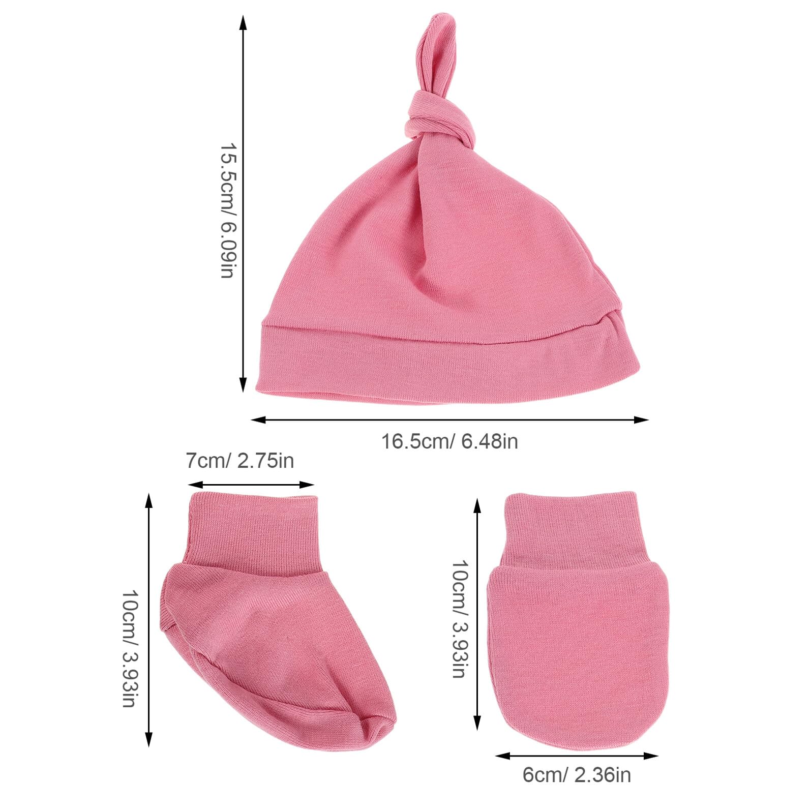 BESTonZON 5 Set Cappello Ragazzo Ragazza e Guanti in Cotone Morbido Unisex Mesi Caldi Traspiranti e Antiscivolo per Ragazzo Ragazza Accessori Essenziali per Protezione e Comfort