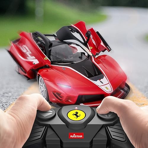 Miniatura 2 de RASTAR Kits de coche RC para construir para coche de control remoto Ferrari FXXK EVO 118, construye tu propio kit de coche RC, ideas de regalo para