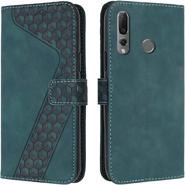 Case for Huawei P Smart Z/Y9 Prime 2019, Premium PU Leather Wallet Phone Case [Magnetic Clasp] Flip Case for Huawei P Smart Z/Y9 Prime 2019 (Green)