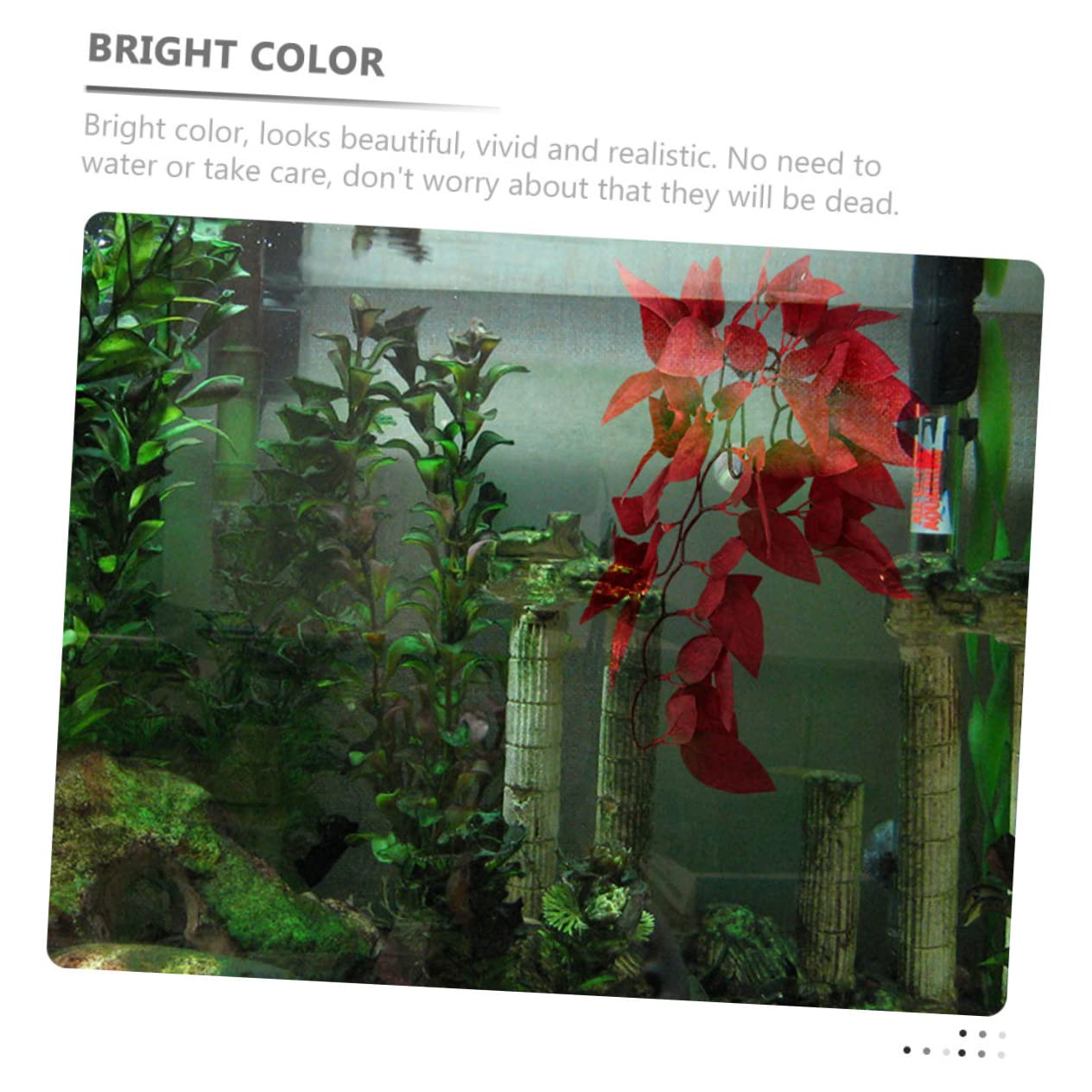 Didiseaon 10pezzi Piante Decorative Artificiali Per Terrario Di Accessori Per Rettili Resistente e Realistico Per Acquari e Gabbie Di Rettili