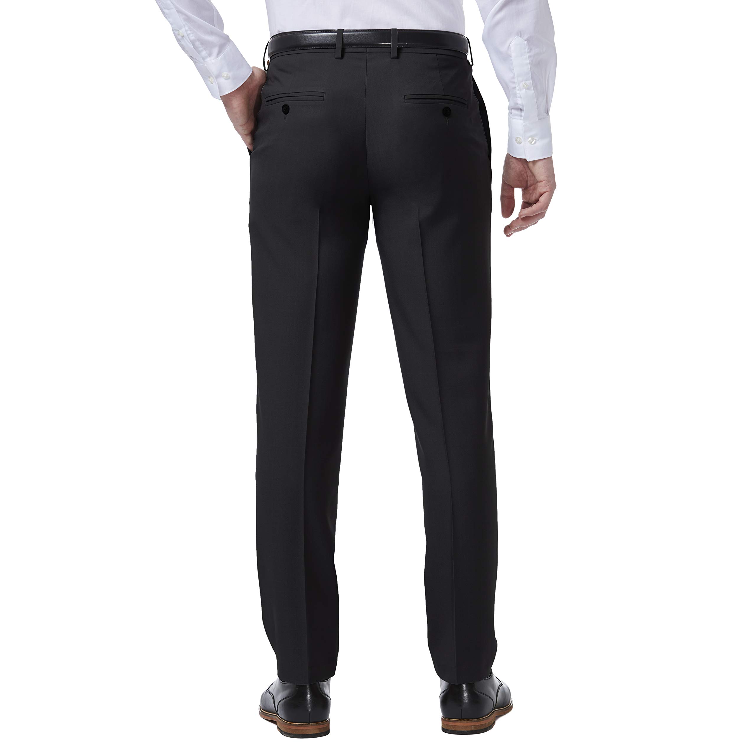 Haggar Premium Comfort Dress Pant - Slim Fit Flat Front Pant - Kalesony Mężczyźni