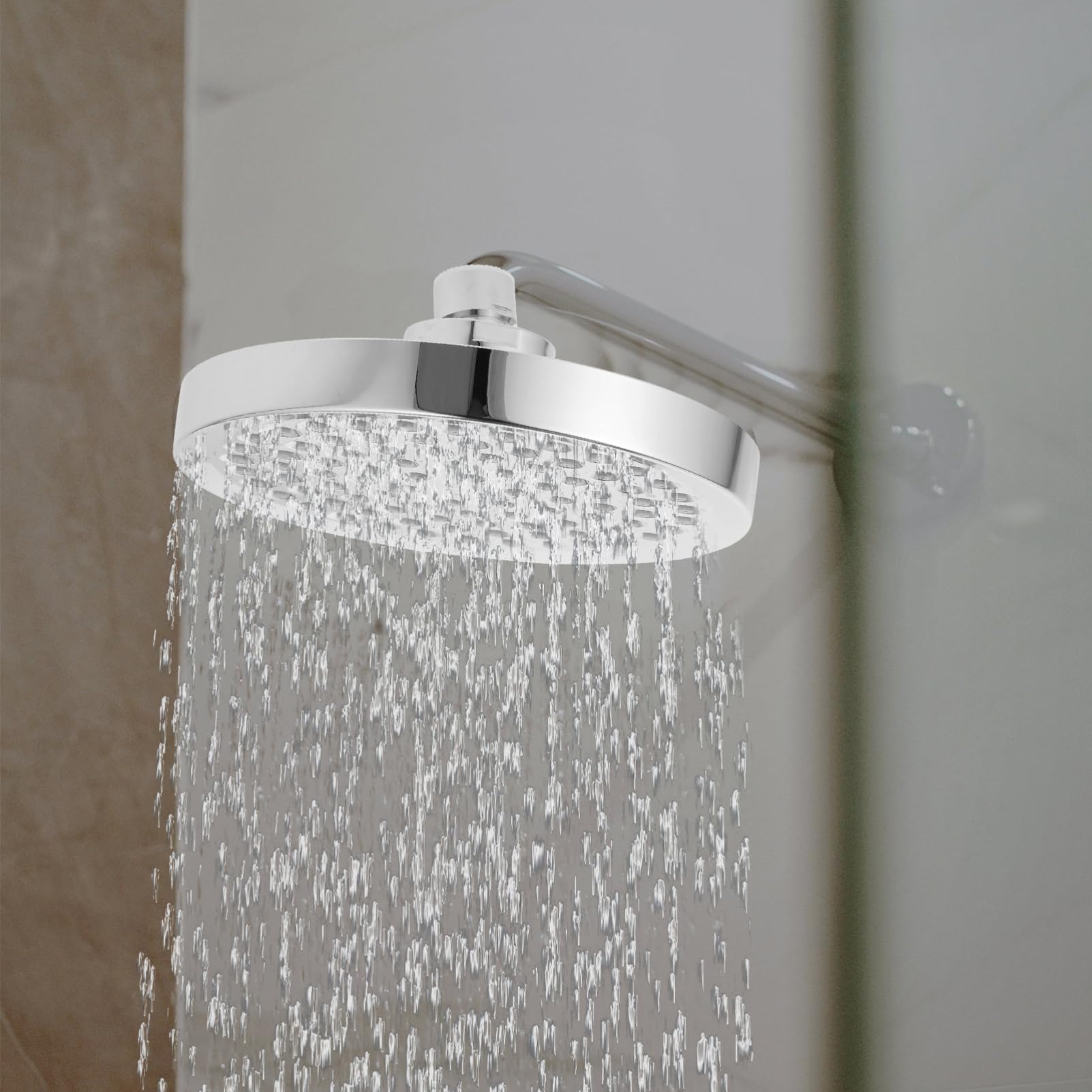 MAGICLULU Filtro de Ducha para Agua Dura 15 Niveles y Rotación 360 Grados, Cabezal de Ducha Filtro de Múltiples Capas y Dirección Ajustable de Algodón y Abs