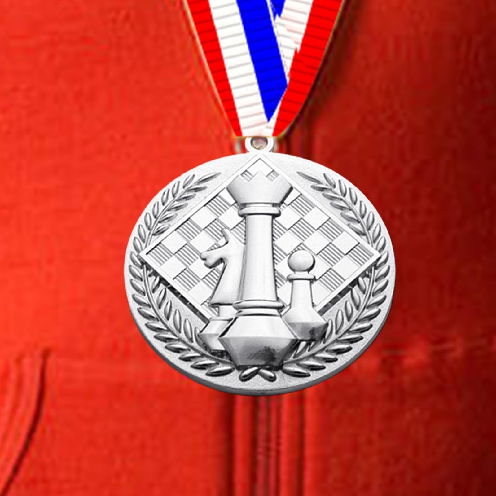 Médailles De Récompense En Relief - Pour Concours, école, échecs, Avec Ruban De Port