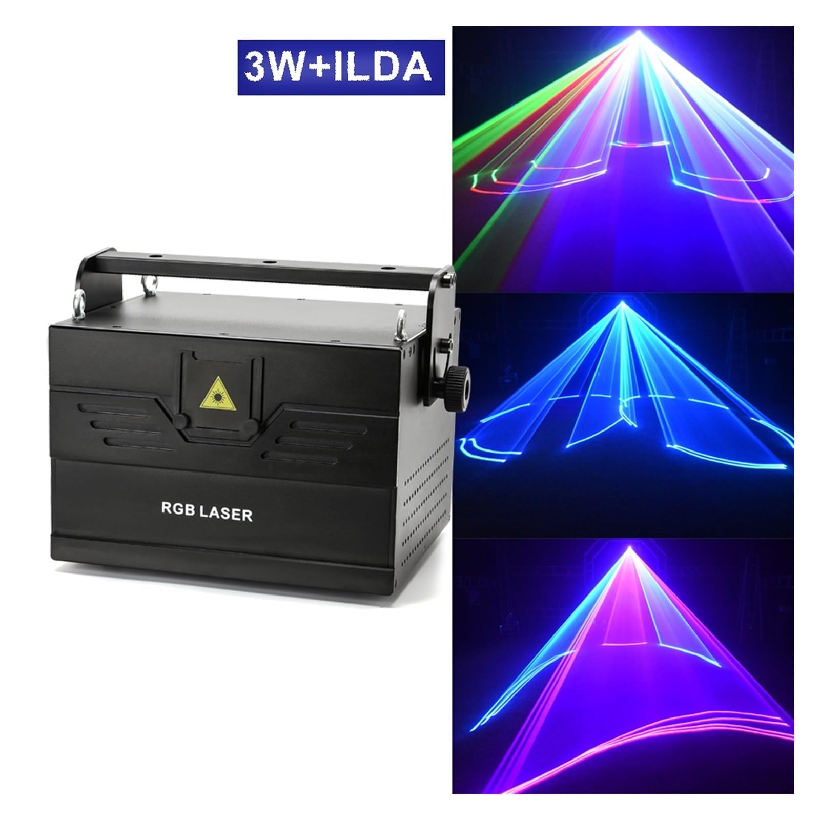 Illuminazione da Palco, 3W Scansione 3D Luce Da Palcoscenico Festa Di Nozze Dispositivo Professionale Club DJ Discoteca Animazione Proiettore A Fascio Forte