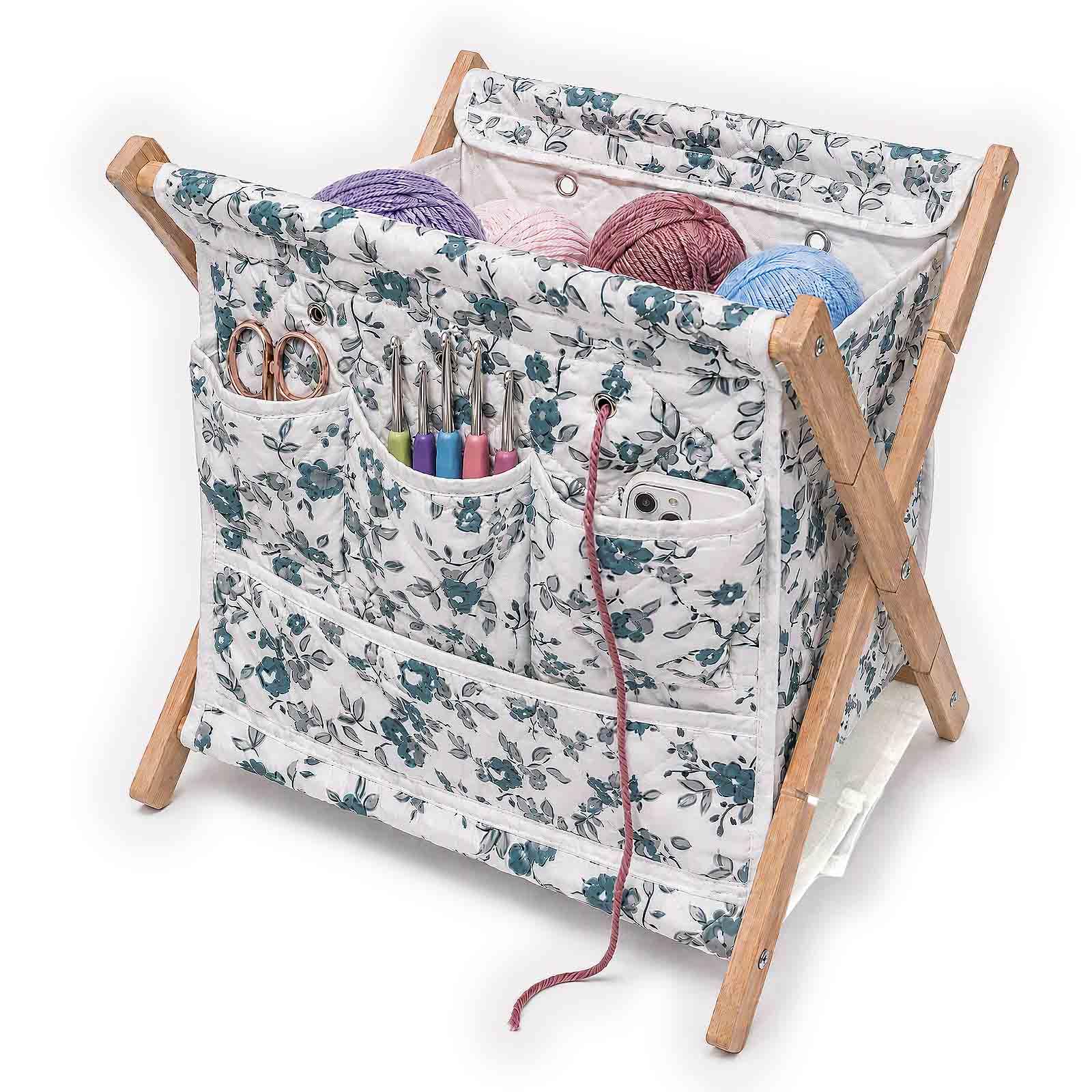 Yarn Bag, Knitting Crochet Bag, Portable Yarn Storage Bags Organizer for Crocheting Project,Yarn Storage Organizer for Yarn Skeins