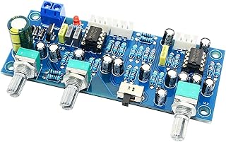 Mautacly 2.1 Channel Subwoofer Preamp Board Low Pass Filter Pre-Amp Amplifier Board Ne5532 Low Pass Filter Bass Preamplifier