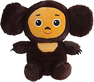 Cheburashka Monkey Plush,Russian Cartoon Cheburashka Big Eared Monkey Super Soft Stuffed Animal Monkey Plush Toys Gifts for Fans and Kids Boys Girls Birthday,8 inch