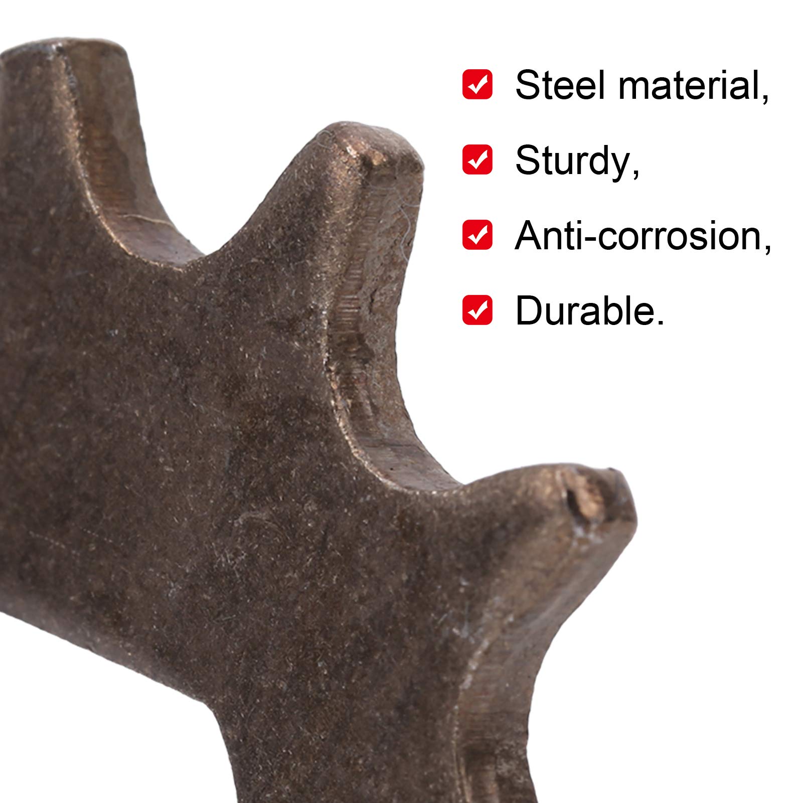 Zębatka Klanata Steel 11 zębów, wymiana koła łańcucha rowerowego, zębatka 11T z kwadratowym otworem dla średnicy wewnętrznej 0,5 x 0,7 cala