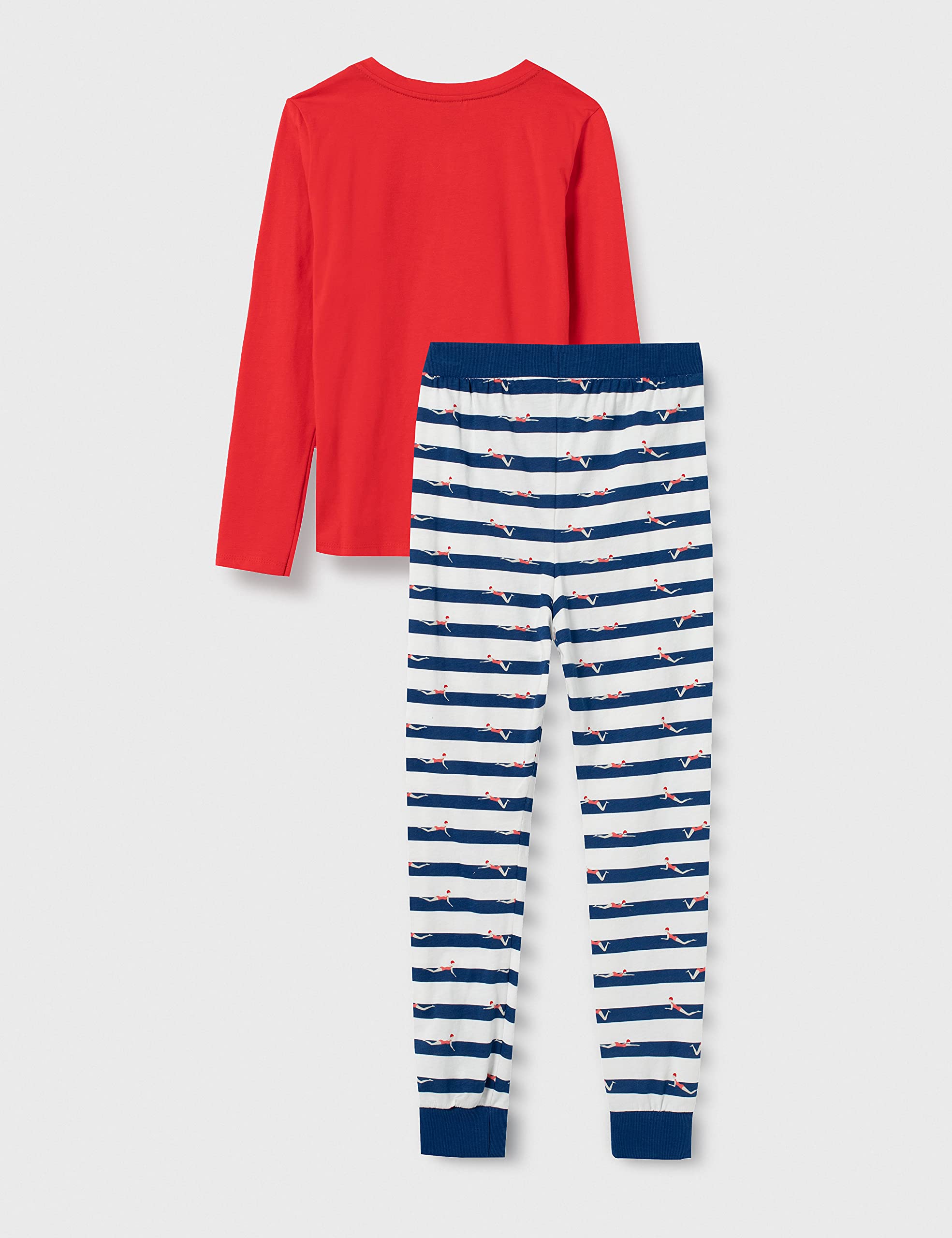 Sanetta Mädchen Schlafanzug Lang Rot Pyjamaset