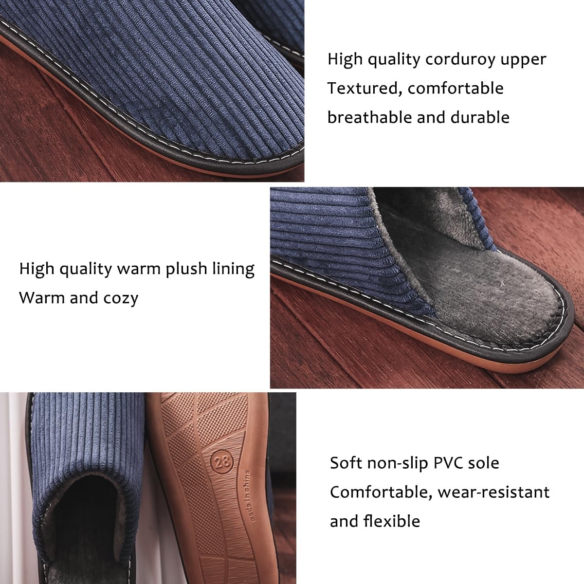 GIZNXBA Pantofole Donna Invernali Uomini Casa Calda Peluche Pantofole Inverno con Antiscivolo Fondo Spesso Memory Foam Pantofole per Interni Ed Esterni(/Green A,EUR 35-36)
