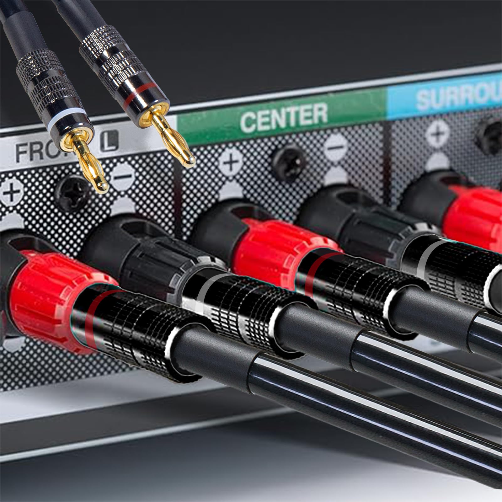 Amazon | Meamaz スピーカーケーブル スピーカーコード 6.56フィート