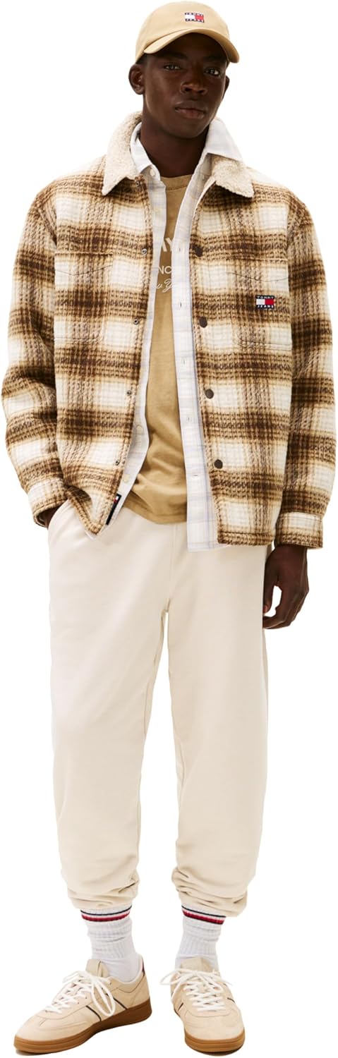 Tommy Jeans Mens Casual Jogger Sweatpants with Embroidered Flag Logo - Image 3