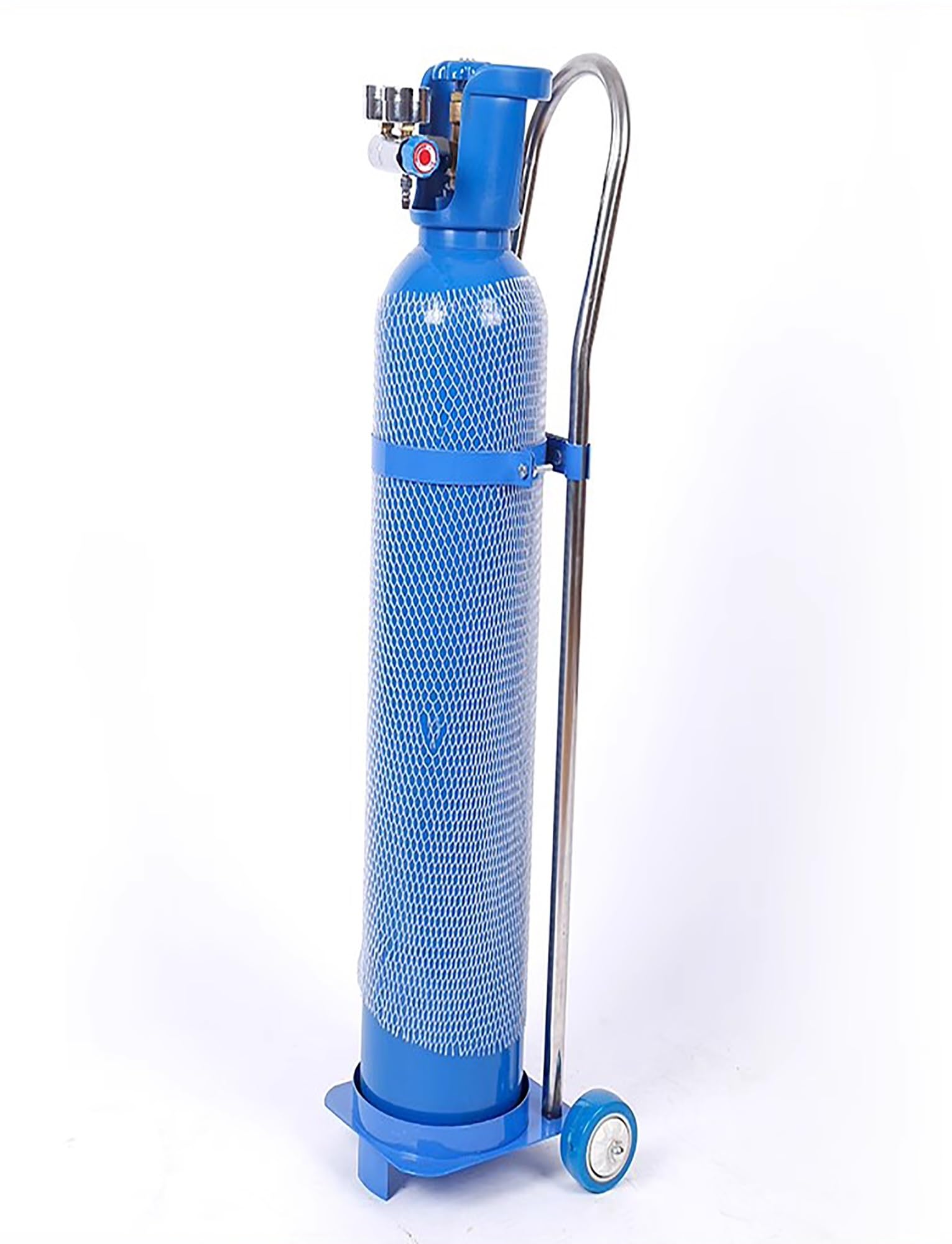 SWENEEN 20L Oxygen Cylinder Rack Oxygen Tank Cart Holder With Wheels,Mobile Gas Cylinder Fixed Rack,Rolling Oxygen Tank Cart For Transportation,For Gas Cylinder,