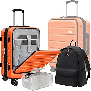 SmileLine 20 inch Carry-On, Lightweight Hardside Suitcase...