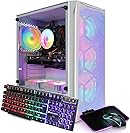 STGAubron Gaming PC Computer Desktop, Intel Core i7 up to 3.9G, Radeon RX 5600 XT 6G, 16G RAM, 1T SSD, 600M WiFi, BT 5.0, RGB Fan x6, Windows 10 Home
