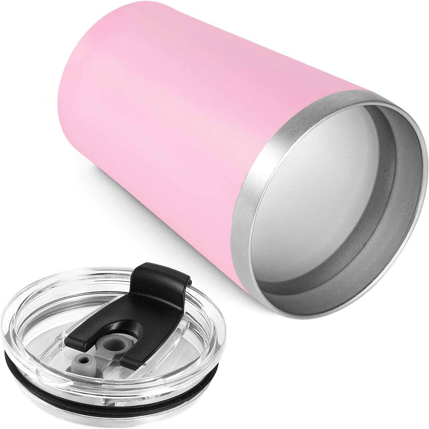 VEGOND 12oz Tumbler Stainless Steel Tumbler bulk Vacuum Insulated Double Wall Travel Tumbler with Lid and Straw Reusable Tumbler, Pink 1 Pack - Image 7