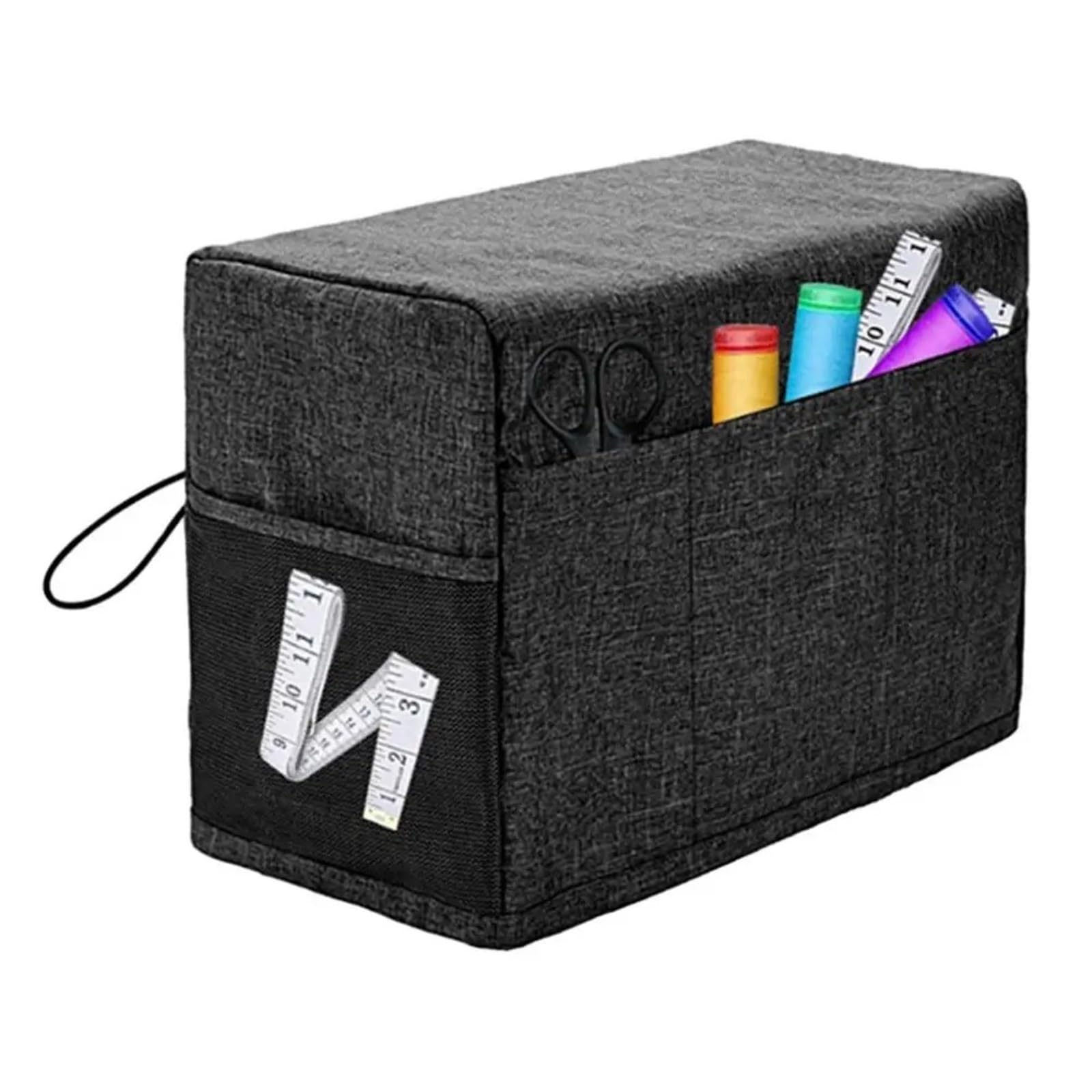 Bolsa para Máquina De Coser Funda Impermeable for máquina de Coser con Bolsillos, Funda antirrayas for la mayoría de máquinas de Coser(Grey)