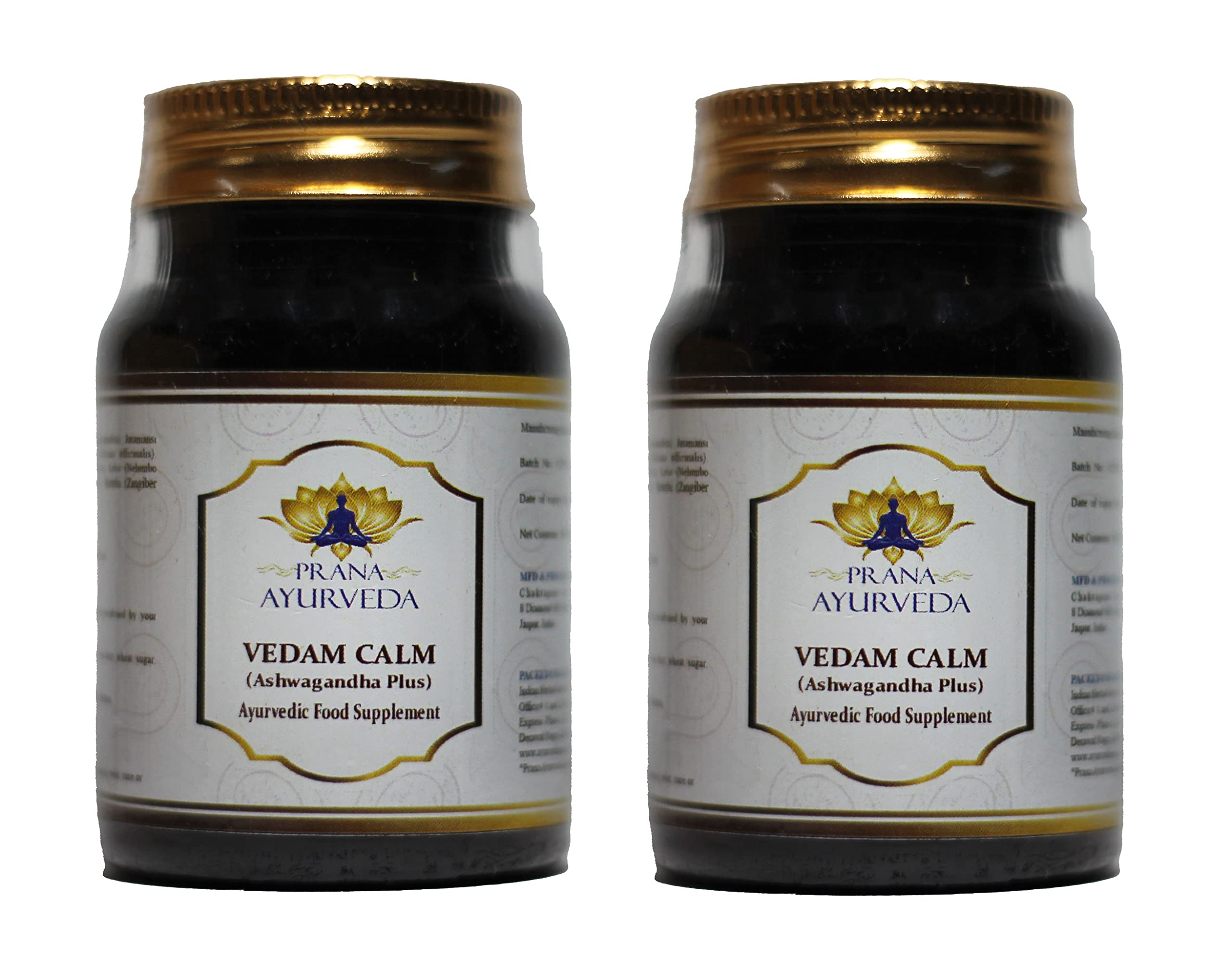 ASHWAGANDHA Plus (Vedam Calm) 700mg Tablets - Ayurvedic Supplement, Precise Traditional Blend of 9 Ayurvedic Herbs for Stress Relief and Restful Sleep (2 Packs of 90 Tablets Each)