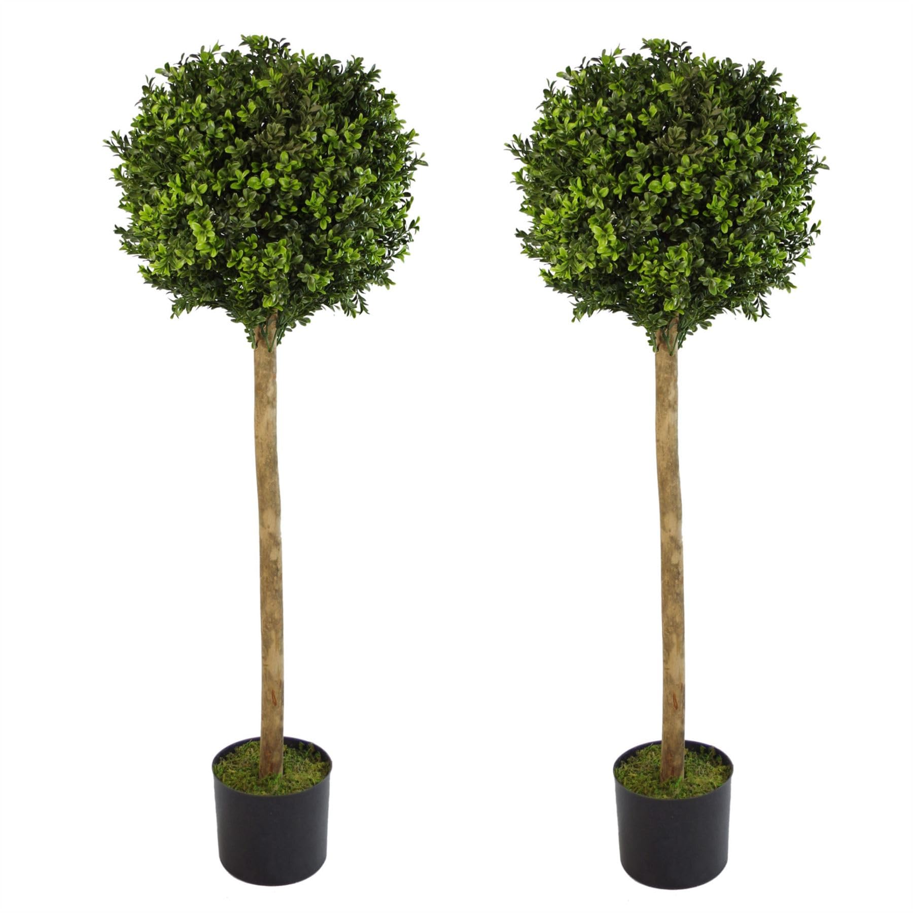 Leaf Green Artificial Topiary Tree Pairs