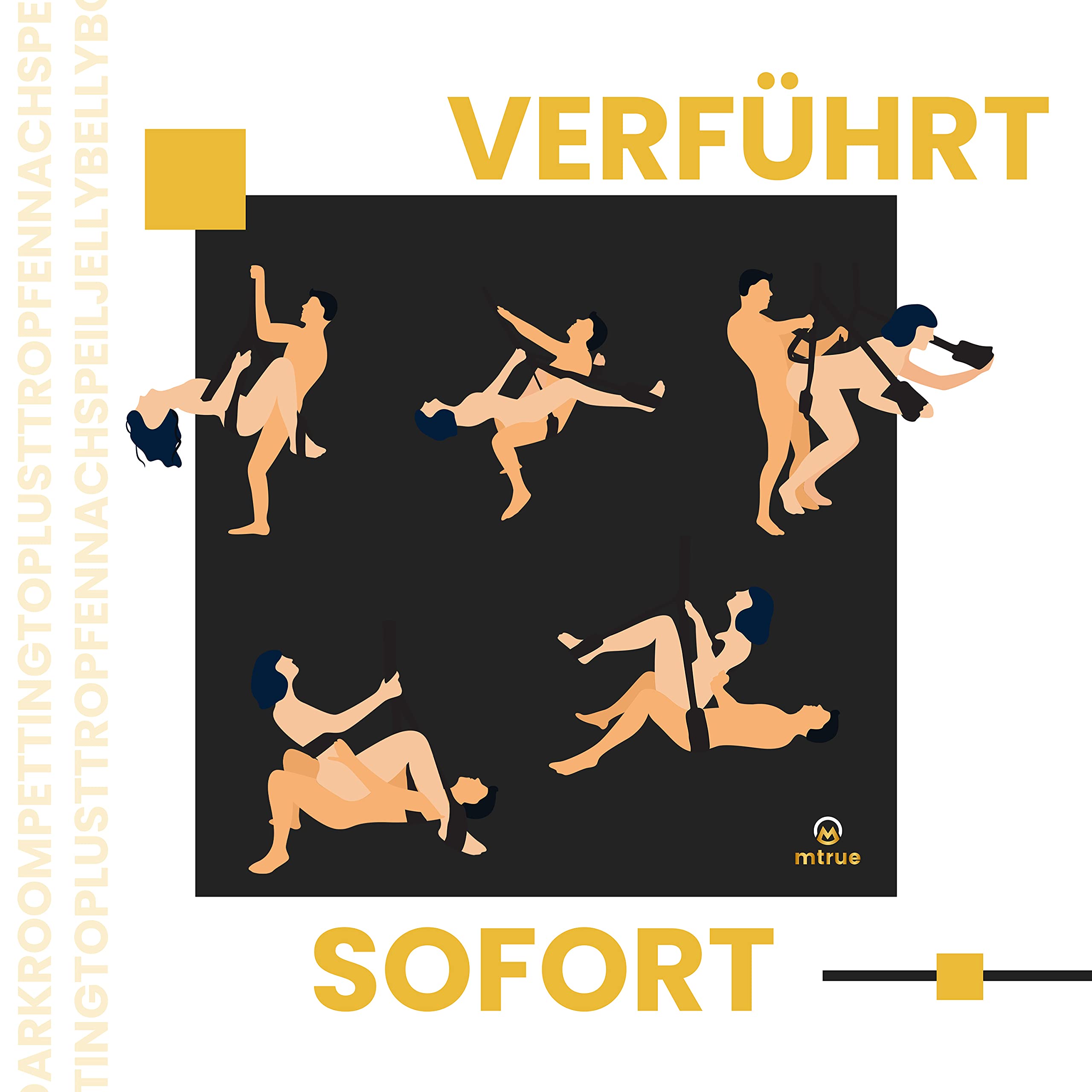 Balançoire sexuelle de qualité supérieure pour plafond et porte, jouet sexuel SM pour couple, extra douce et confortable (avec support)
