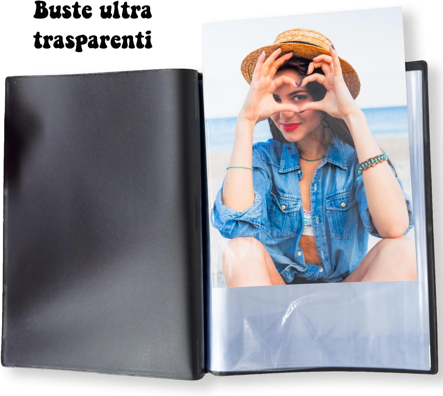 10 Album Fotografici 13x19 13x18 Copertina Morbida Personalizzabile Portafoto 13 x 19 13 x 18 da 18 Bustine Perfetto per Conservare fino a 360 Foto – Ideale per Foto, Menu, Cartoline, Schede, Ricette