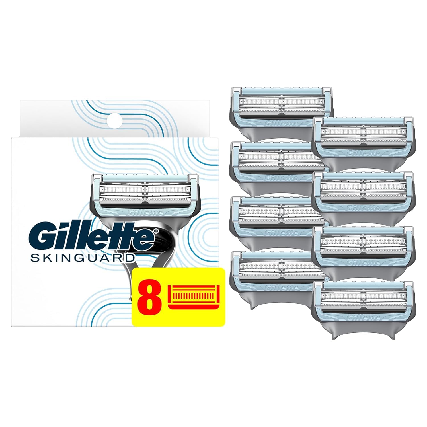 Gillette SkinGuard Men's Razor Blade Refill, 8 Count