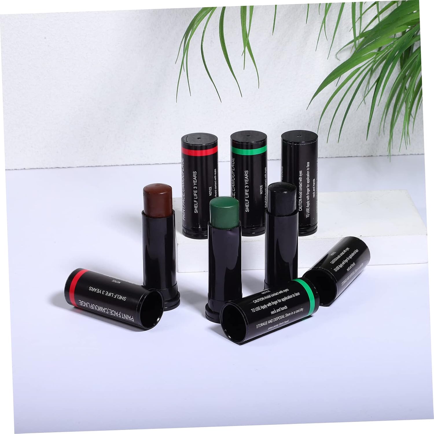 FOMIYES 6Pcs Face Paint Sticks Eye Black for Sports Black for Athletes Baseball Football and Cosplay Convenient Makeup Supplies for Game Day