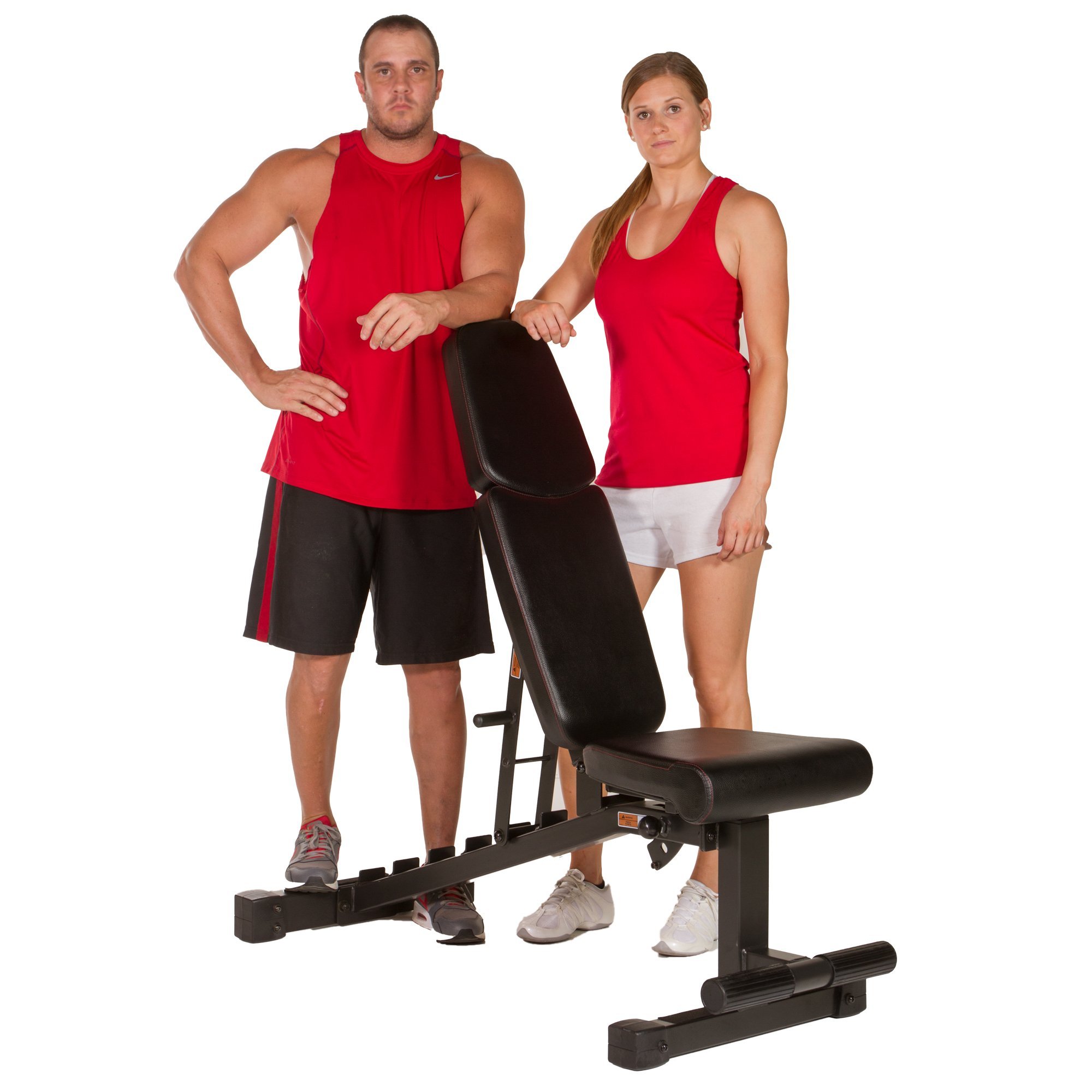 XMark Weight Bench, Heavy Duty 75 lb Adjustable Bench, 1500 lb Wgt