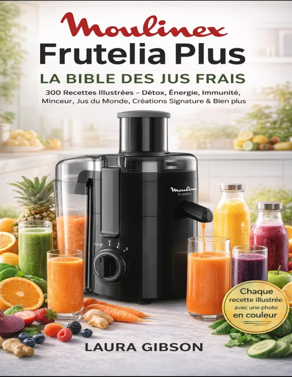 Moulinex Frutelia Plus: La Bible des Jus Frais 300 Recettes Illustrées — Détox, Énergie, Immunité, Minceur, Jus du Monde, Créations Signature & Bien plus