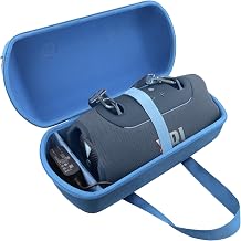 for JBL Xtreme 5 Case, Hard Carrying Bag with Sturdy Handle & Accessory Compartment fits Xtreme5 Portable Bluetooth Speaker, Travel Storage Case Blue