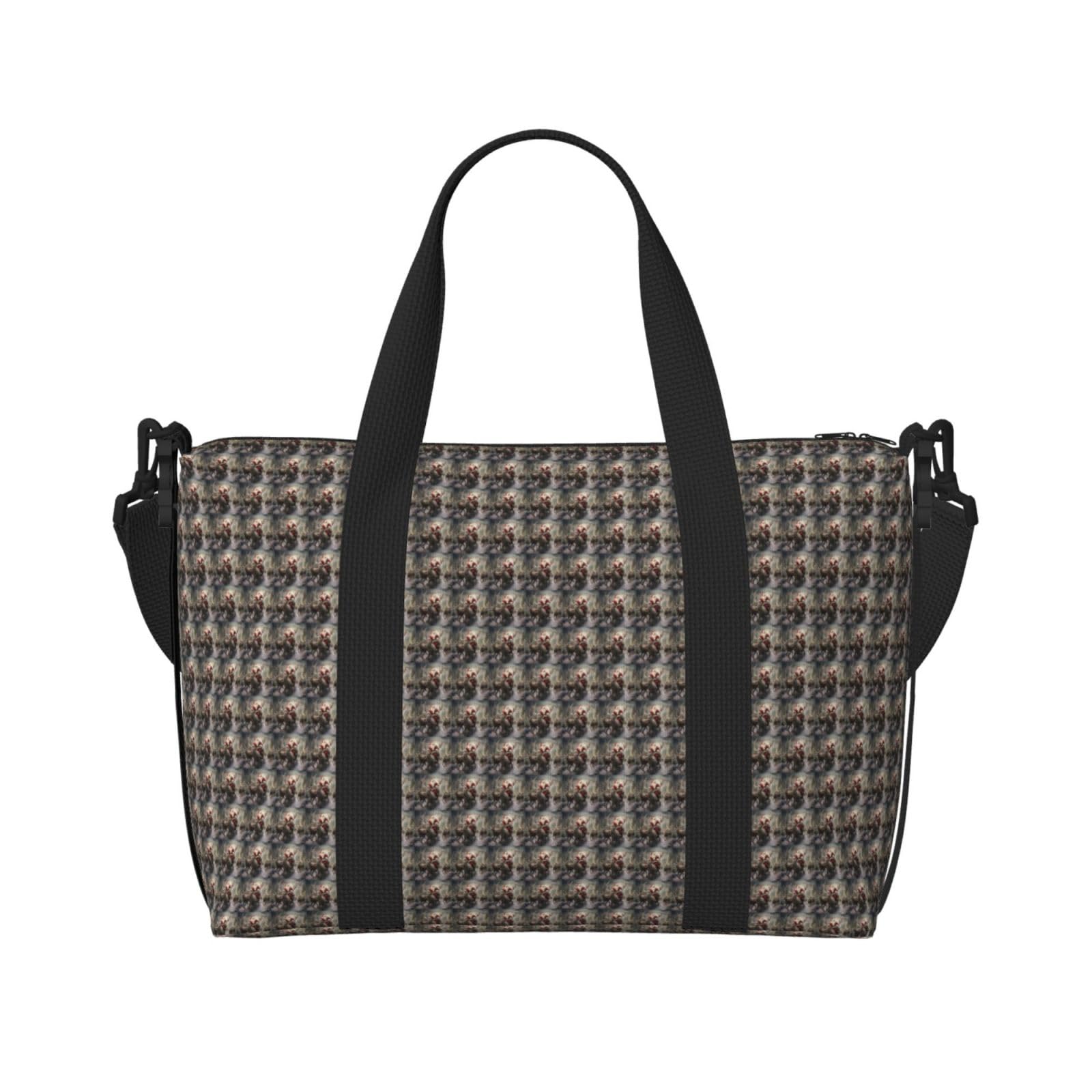 Sac de voyage imprimé Père Noël mixte bagage cabine polyvalent - 8