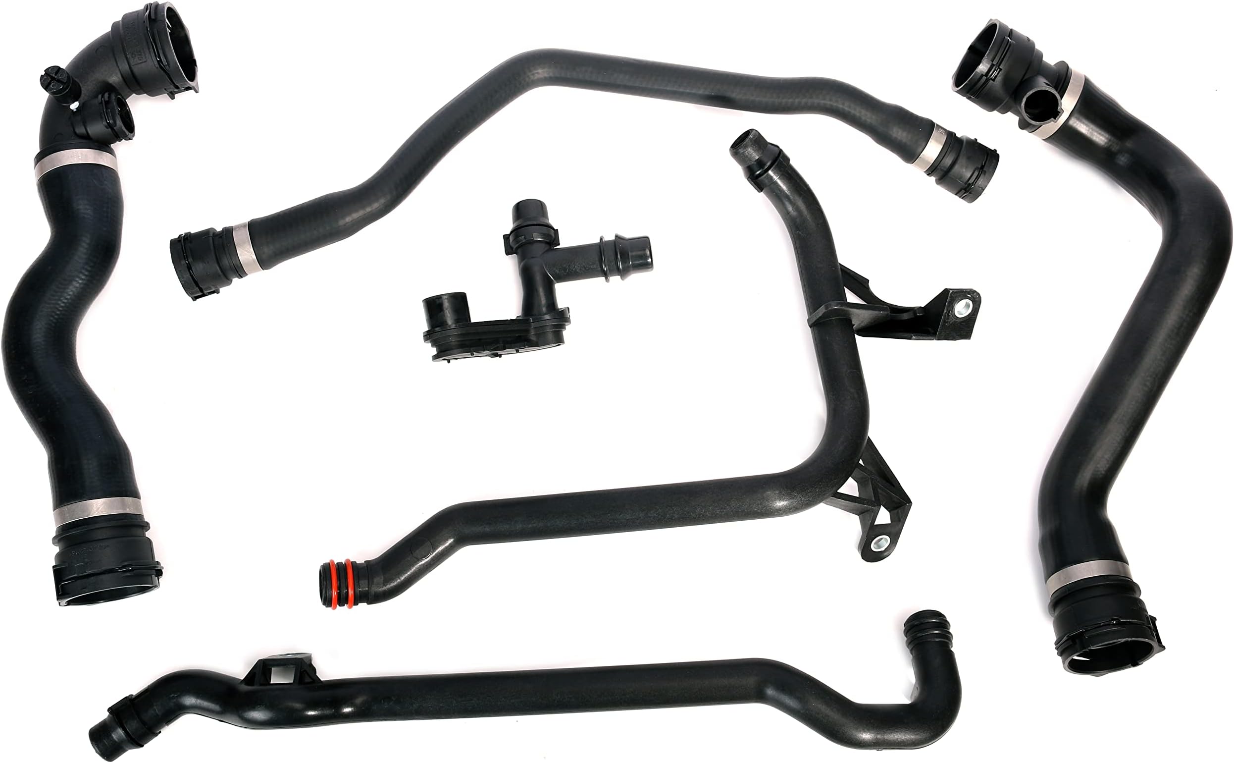 Expansion Tank Coolant Radiator Hose Set, Upper Lower