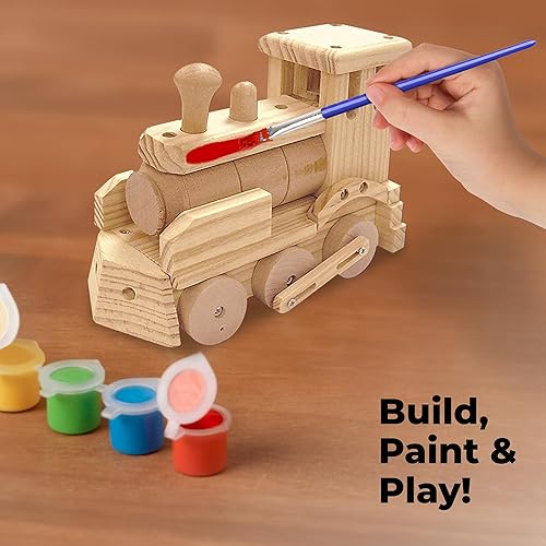 Miniatura 5 de Kraftic Kit de construcción de carpintería para niños y adultos, 2 piezas educativas de carpintería de construcción de carpintería, kit de modelo de
