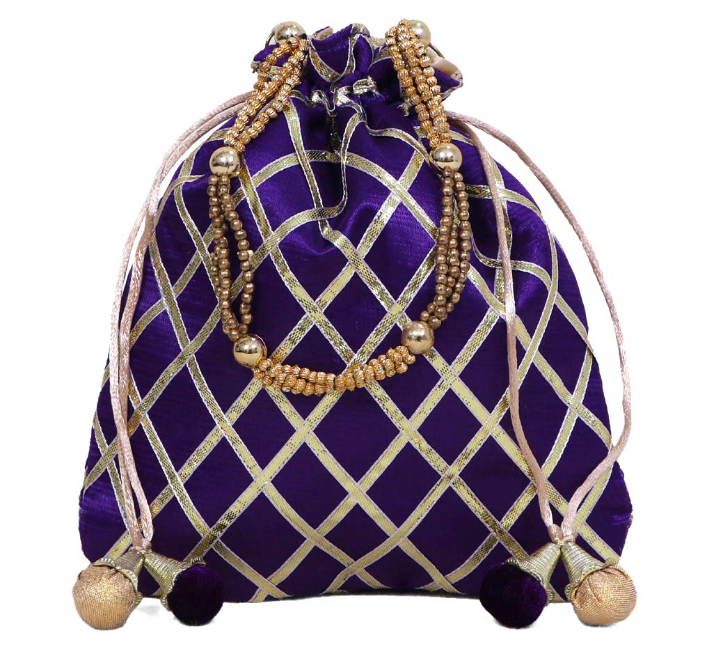 DUCHESS Womens Potli Bag (Purple) (B08L81R371) Amazon Price History, Amazon Price Tracker