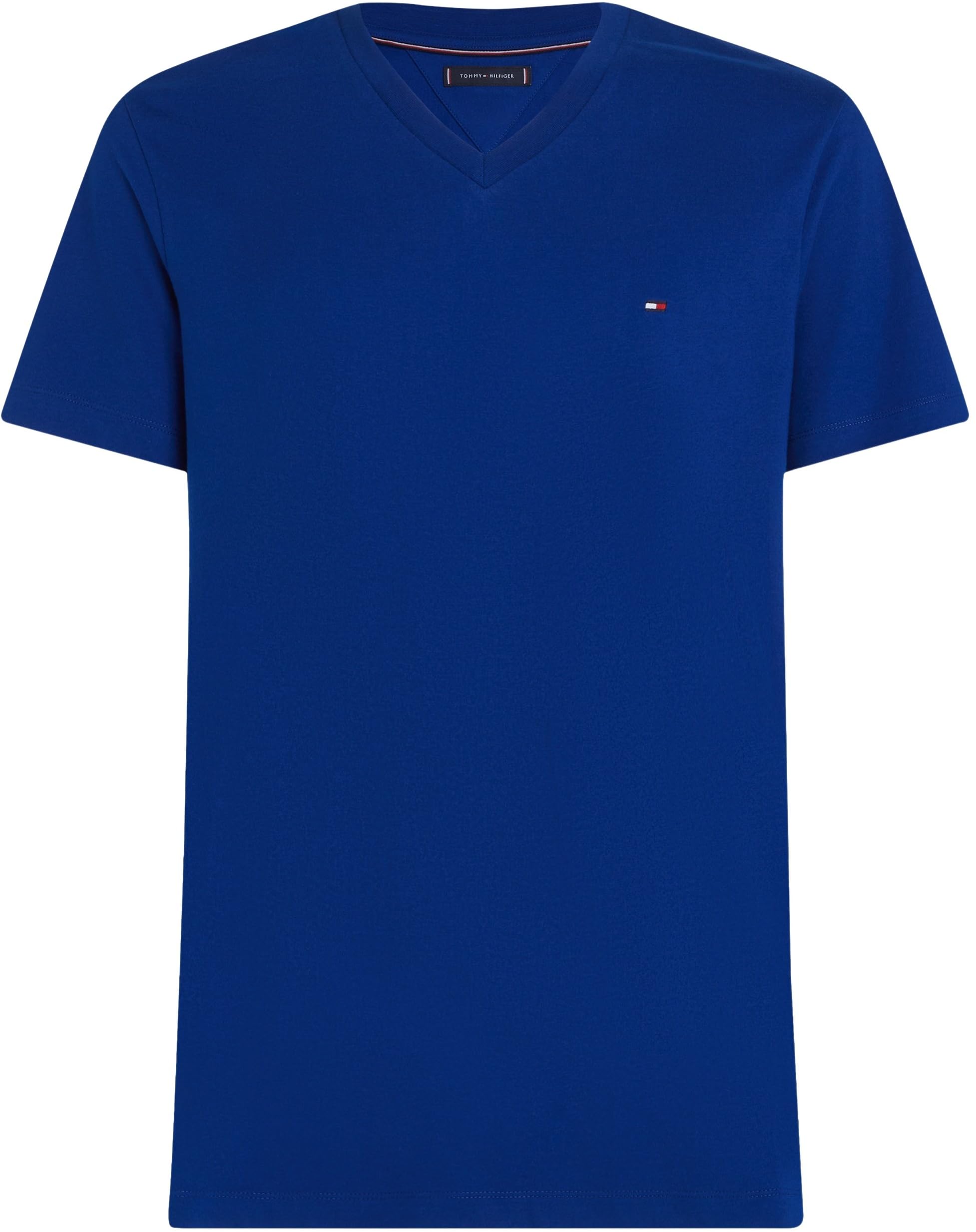 Tommy Hilfiger Uomo T-Shirt Maniche Corte Essential Tee con Scollo a V