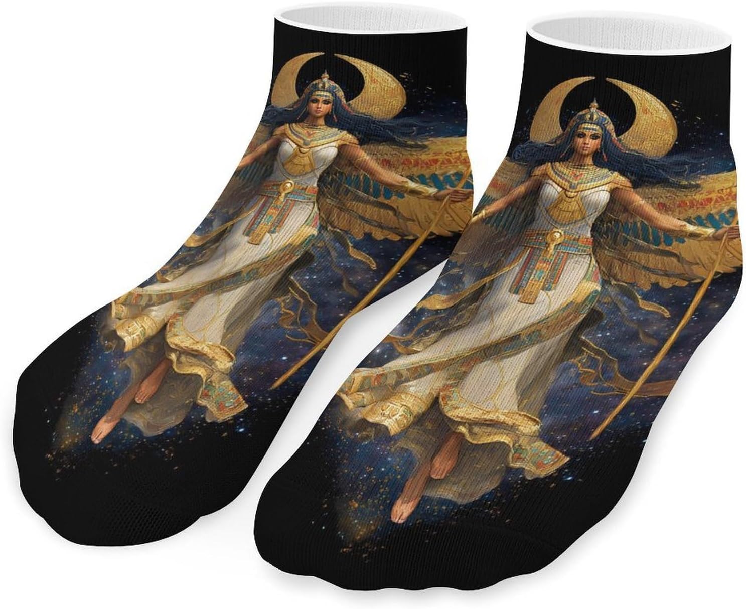 Ancient Egyptian Phoenixes Bird African US Men Socks No Show Low Cut Ankle Sock