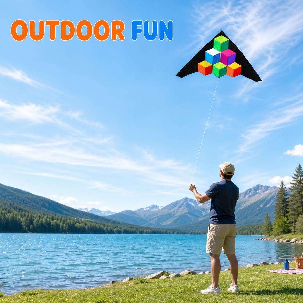 Grand cerf-Volant Sport pour Adultes et débutants en Plein air, pour l'été - pour Le Jeu