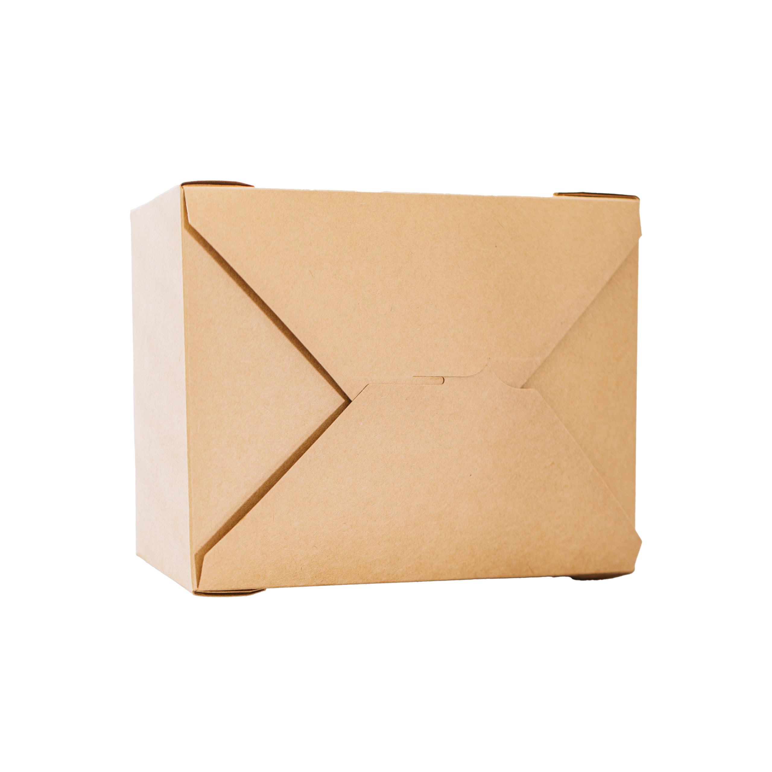 To Go Food Containers 50 Pack - Kraft Microwavable Folded Paper 49 oz Take-Out Container - Meal Prep, and Catering with Lids - Disposable, Freezer Safe - Restaurant, Home Pastry and Packaging Supplies