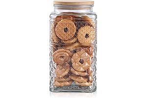 90 oz Large Cookie Jar: Airtight, Decorative Canister for Sweet Treats
