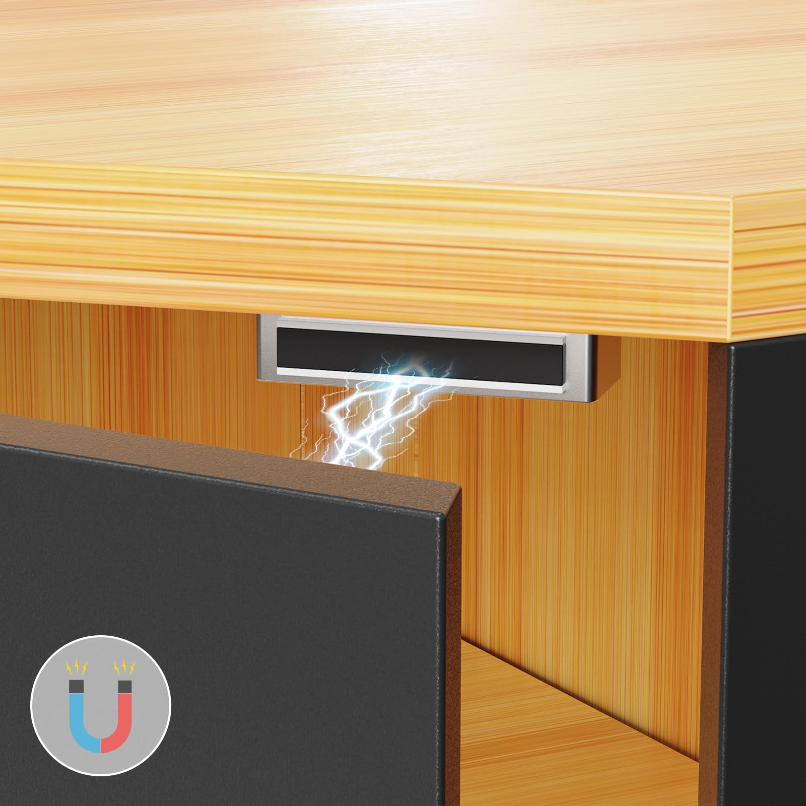 Panera de madera de 2 niveles con ventana, estantería esquinera de cocina para pan y utensilios de cocina, ahorra espacio y elegante, 29,5 x 29,5 x 35 cm, color negro