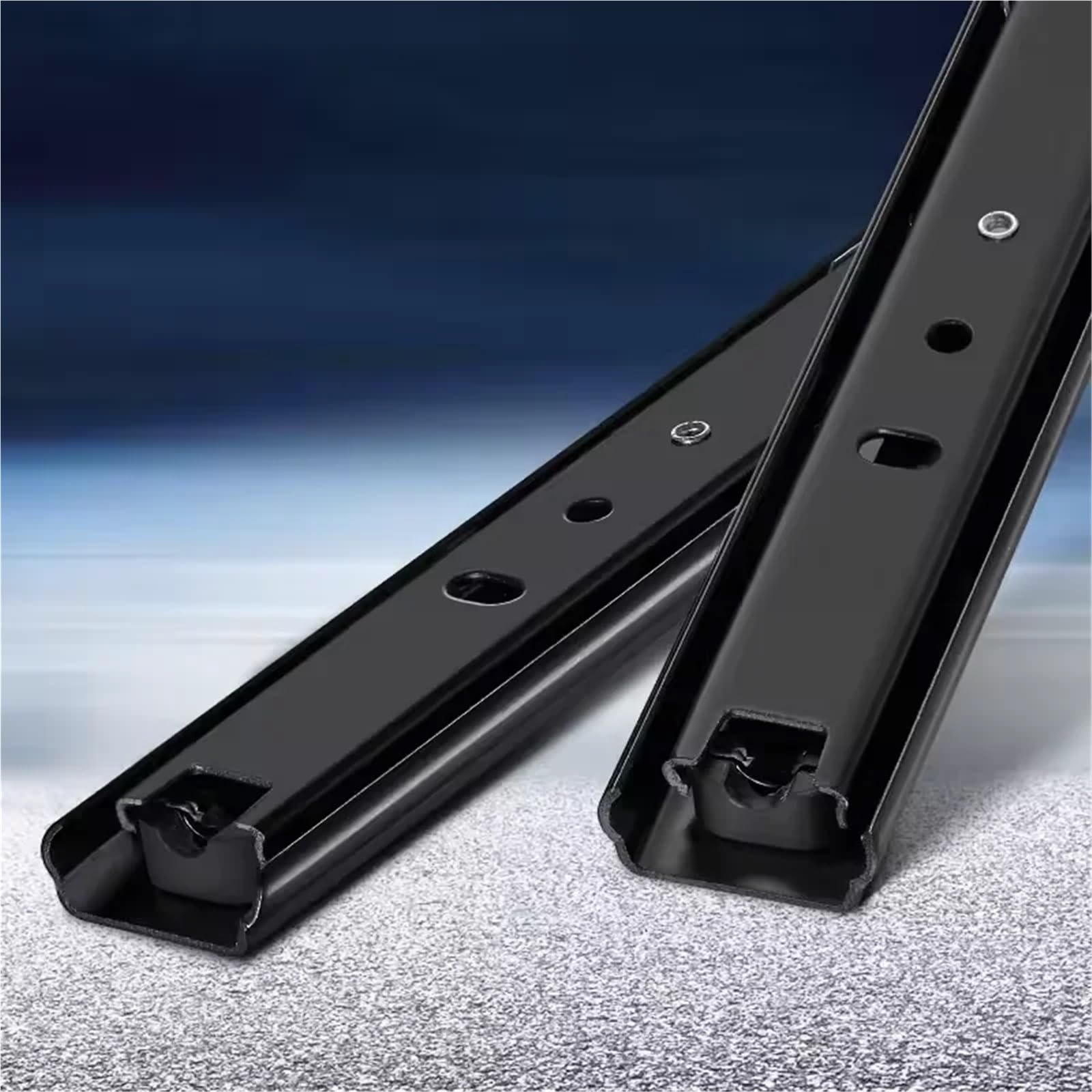 Guida for cassetto ispessita da 4 pezzi - for a tre sezioni in acciaio laminato a freddo, hardware pratico for cassetti di casa, ufficio e cucina per Cassetto(Color 1,30cm-12inch)
