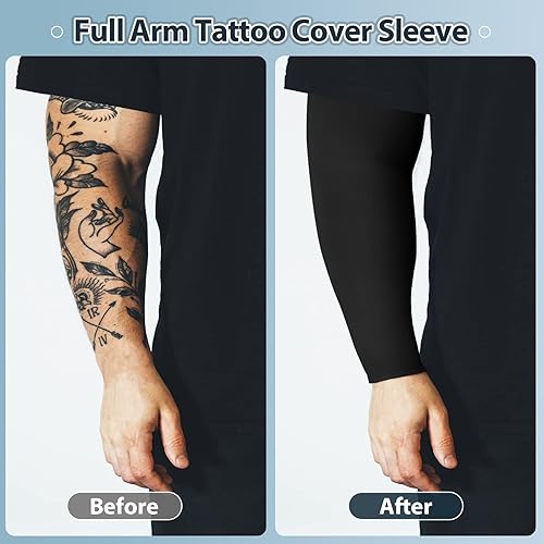 Miniatura 2 de 8 piezas de tamaño grande mangas de brazo completo UV tatuaje brazo manga brazo brazo enfriamiento brazo cubiertas cubierta tatuaje cubierta para