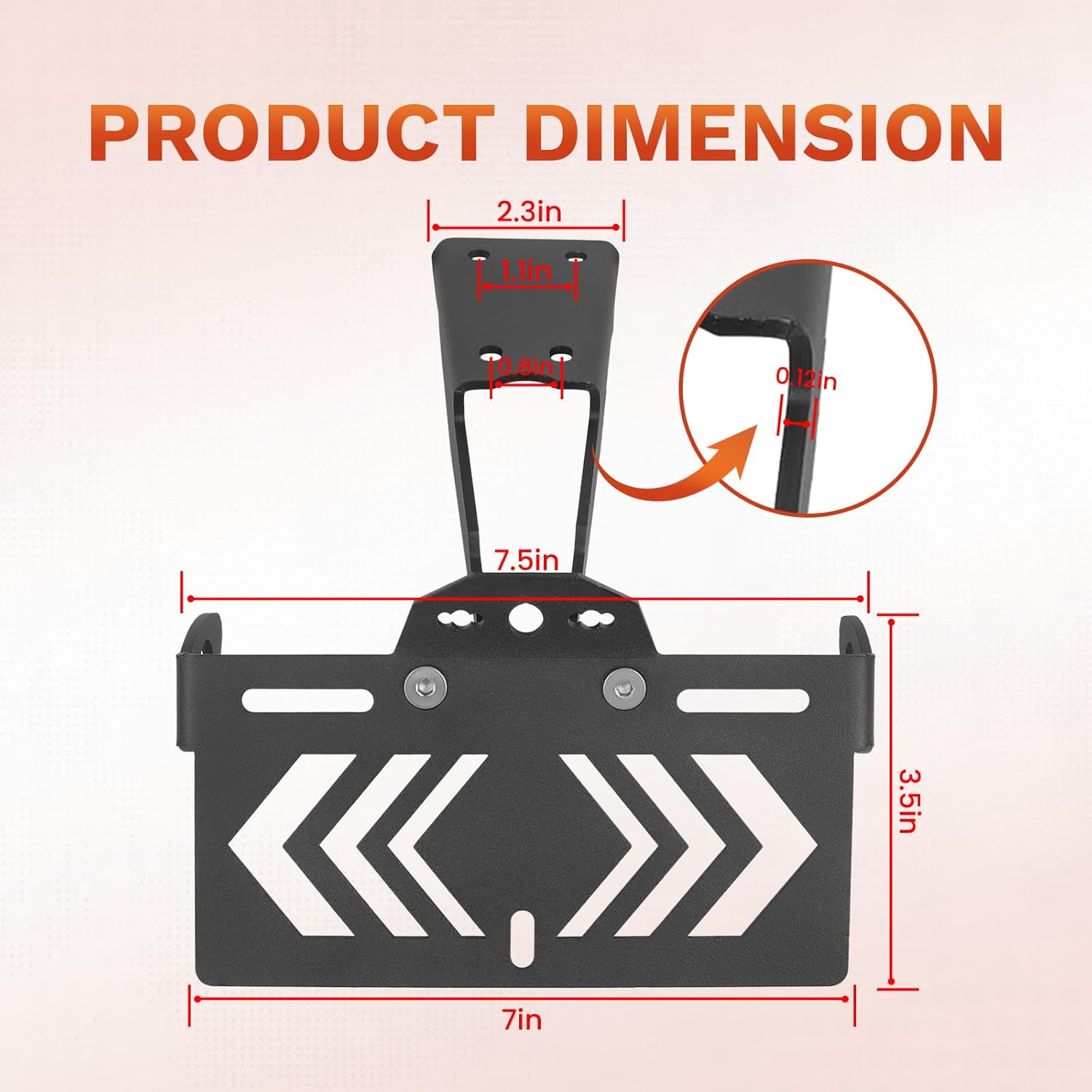 Motorcycle License Plate Bracket Fender Eliminator Kit Replacement for Honda CB750 CB 750 2023 2024 2025 Light Tail Tidy Holder Mount