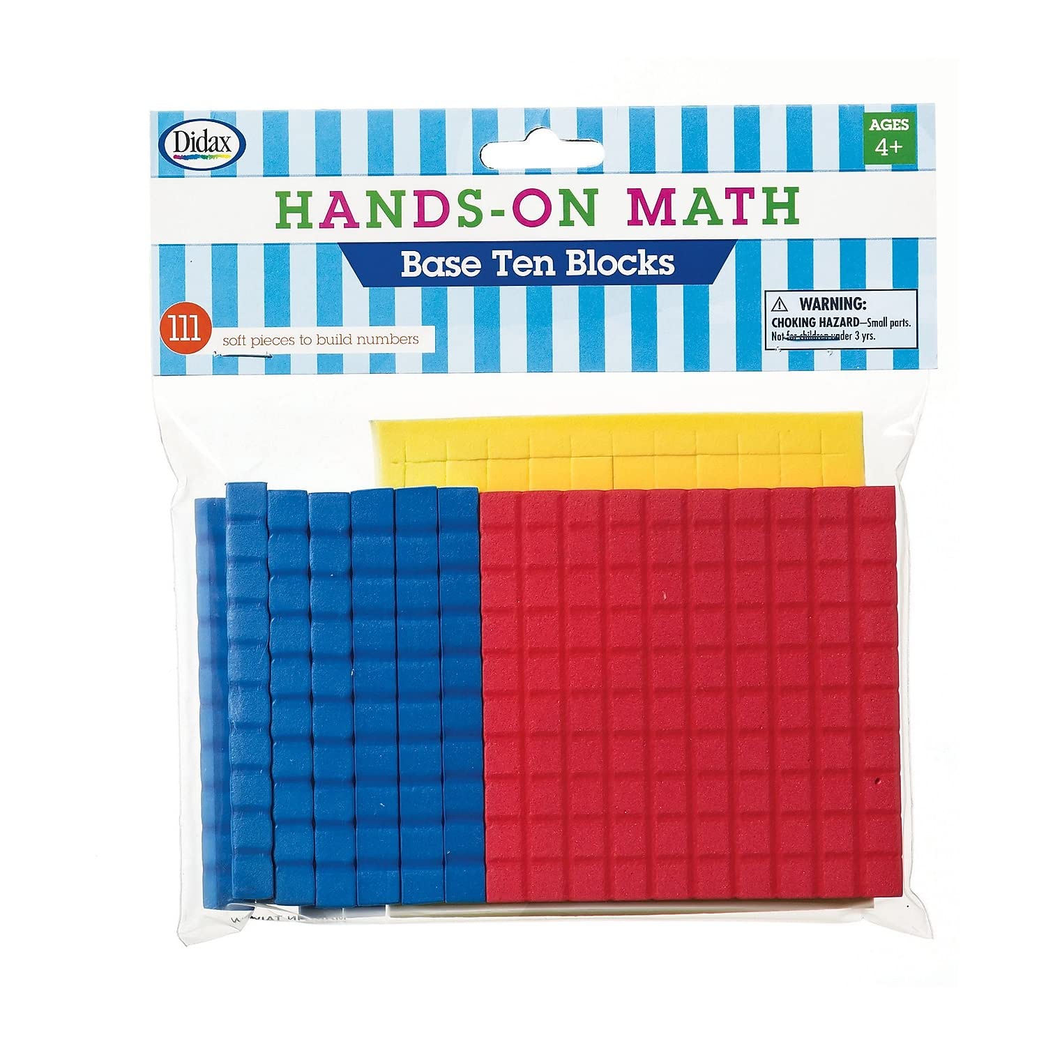 Didax Educational Resources Hands on Math Base Blocks,Assorted,211431