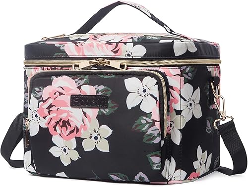 Miniatura 1 de Scorlia Bolsa de Maquillaje HZB-20128, Rojo (Red Flower)